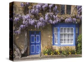 Wisteria-Covered Cottage-Richard Klune-Stretched Canvas