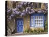 Wisteria-Covered Cottage-Richard Klune-Stretched Canvas