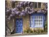 Wisteria-Covered Cottage-Richard Klune-Stretched Canvas