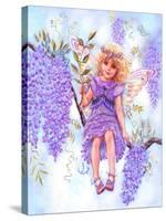 Wisteria Fairy-Judy Mastrangelo-Stretched Canvas