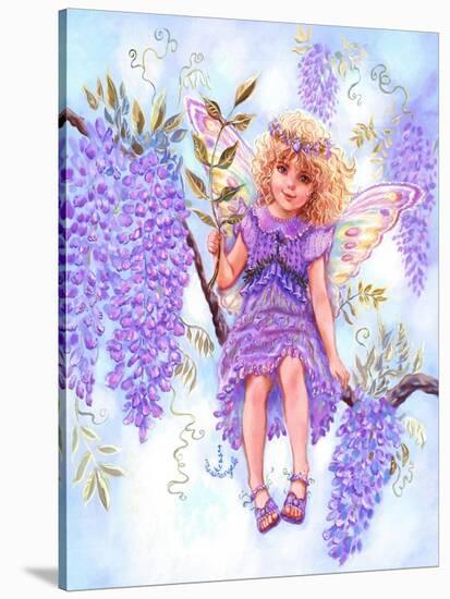 Wisteria Fairy-Judy Mastrangelo-Stretched Canvas