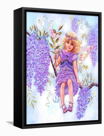 Wisteria Fairy-Judy Mastrangelo-Framed Stretched Canvas