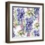 Wisteria Flower Watercolor-tanycya-Framed Art Print