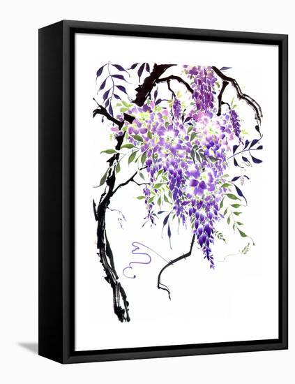 Wisteria Garden I-Nan Rae-Framed Stretched Canvas