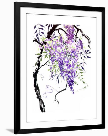 Wisteria Garden I-Nan Rae-Framed Art Print