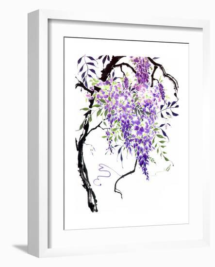 Wisteria Garden I-Nan Rae-Framed Art Print