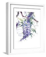 Wisteria Garden II-Nan Rae-Framed Art Print