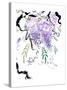 Wisteria Garden III-Nan Rae-Stretched Canvas