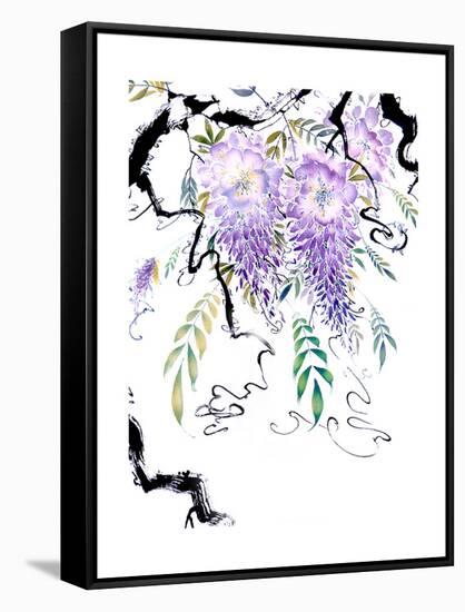 Wisteria Garden III-Nan Rae-Framed Stretched Canvas