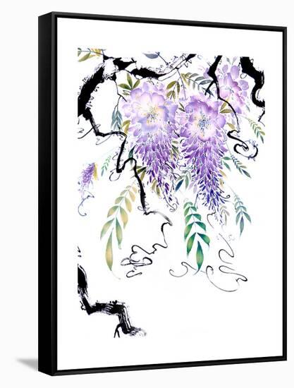 Wisteria Garden III-Nan Rae-Framed Stretched Canvas