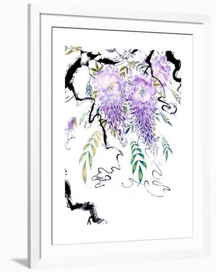 Wisteria Garden III-Nan Rae-Framed Art Print