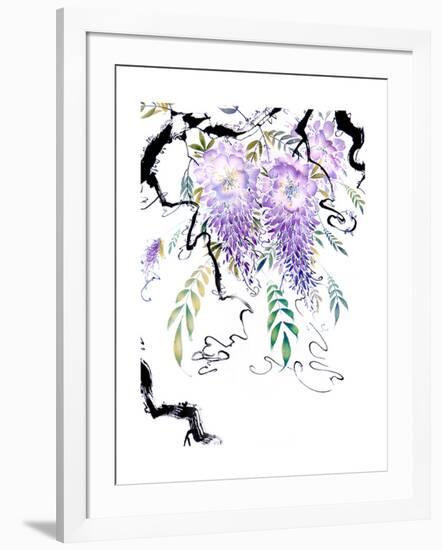 Wisteria Garden III-Nan Rae-Framed Art Print