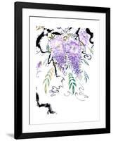 Wisteria Garden III-Nan Rae-Framed Art Print