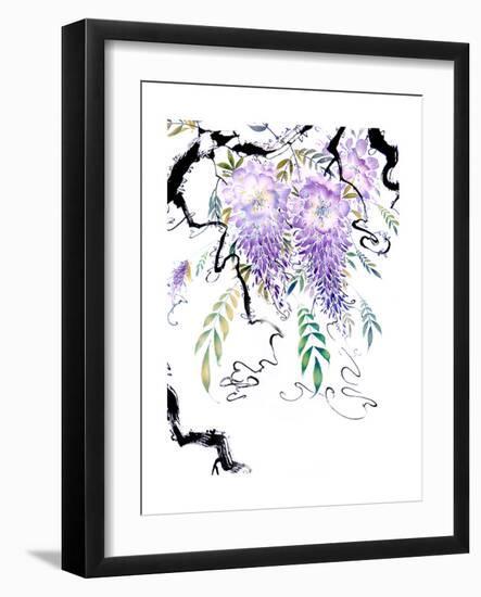 Wisteria Garden III-Nan Rae-Framed Art Print