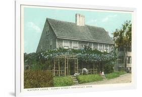 Wisteria Lodge, Hussey Street, Nantucket, Massachusetts-null-Framed Art Print