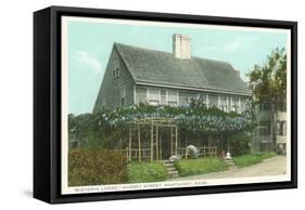 Wisteria Lodge, Hussey Street, Nantucket, Massachusetts-null-Framed Stretched Canvas