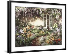 Wisteria-Sharon Engel-Framed Art Print