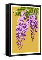 Wisteria-Lantern Press-Framed Stretched Canvas