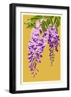 Wisteria-Lantern Press-Framed Art Print