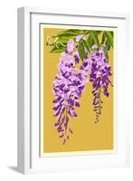 Wisteria-Lantern Press-Framed Art Print