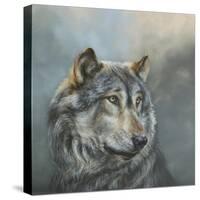 Wistful Wolf-Dina Perejogina-Stretched Canvas