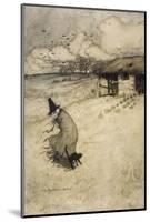 Witch and Cat-Arthur Rackham-Mounted Photographic Print