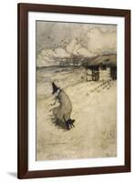 Witch and Cat-Arthur Rackham-Framed Photographic Print