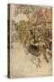 Witch Arrested-Arthur Rackham-Stretched Canvas