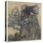 Witch Brews Storm-Arthur Rackham-Stretched Canvas