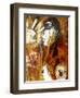 Witch Burning detail-jocasta shakespeare-Framed Giclee Print