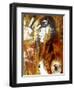 Witch Burning detail-jocasta shakespeare-Framed Giclee Print