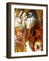 Witch Burning detail-jocasta shakespeare-Framed Giclee Print