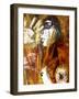 Witch Burning detail-jocasta shakespeare-Framed Giclee Print