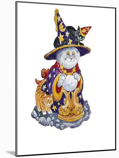 Witch Cat-Bill Bell-Mounted Giclee Print