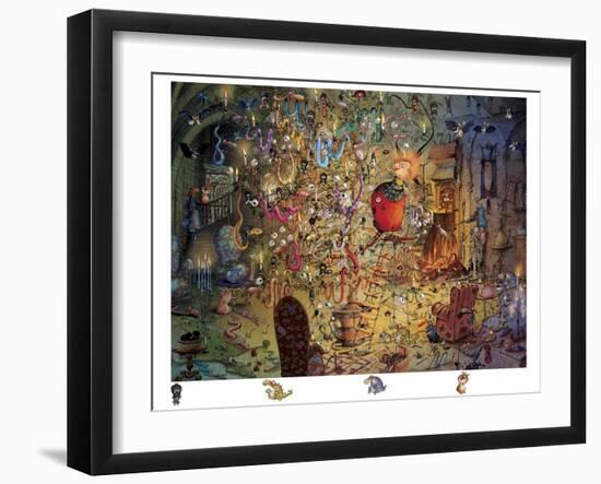 Witch Christmas-Francois Ruyer-Framed Giclee Print