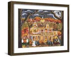 Witch Crafted Boneyard Candy Corn-Cheryl Bartley-Framed Giclee Print