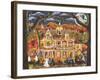 Witch Crafted Boneyard Candy Corn-Cheryl Bartley-Framed Giclee Print