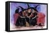 Witch Friends Halloween-sylvia pimental-Framed Stretched Canvas