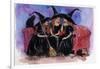 Witch Friends Halloween-sylvia pimental-Framed Art Print