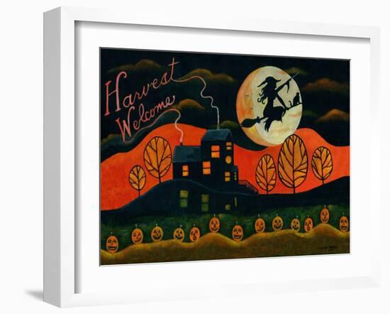 Witch's Harvest Moon Cheryl Bartley-Cheryl Bartley-Framed Giclee Print