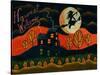 Witch's Harvest Moon Cheryl Bartley-Cheryl Bartley-Stretched Canvas