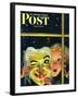 "Witch's Mask," Saturday Evening Post Cover, October 31, 1942-Charles Kaiser-Framed Giclee Print