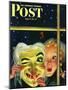 "Witch's Mask," Saturday Evening Post Cover, October 31, 1942-Charles Kaiser-Mounted Premium Giclee Print