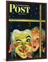 "Witch's Mask," Saturday Evening Post Cover, October 31, 1942-Charles Kaiser-Framed Giclee Print