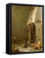 Witch's Tavern-Cornelis Saftleven-Framed Stretched Canvas