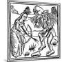 Witch Shooting a Man in the Foot with an Enchanted Arrow Made from a Hazel Wand, 1489-null-Mounted Giclee Print