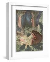 Witch Working Her Spells-Harry Rountree-Framed Photographic Print