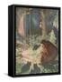 Witch Working Her Spells-Harry Rountree-Framed Stretched Canvas