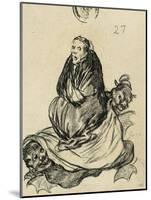 Witch-Francisco de Goya-Mounted Art Print