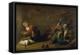 Witchcraft. Wood, 30 X 45 Cm-David Teniers the Younger-Framed Stretched Canvas